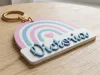 Rainbow keychain and magnet