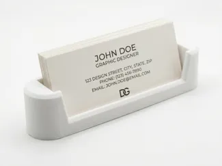 Open Face Business Card Holder