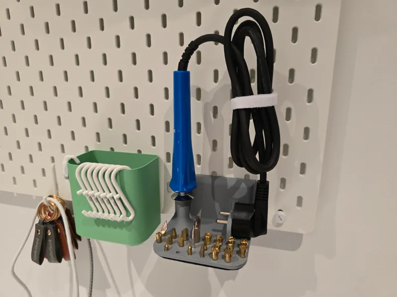 Biltema Wood Burning Set Holder for Ikea Pegboard