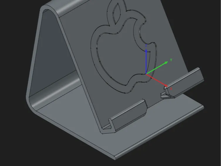 iPhone Stand with Charger Cutout