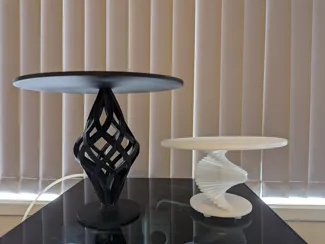 Bulb spiral cake stand