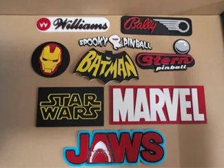 Pinball Logo Badge Pack - Stern Williams Bally