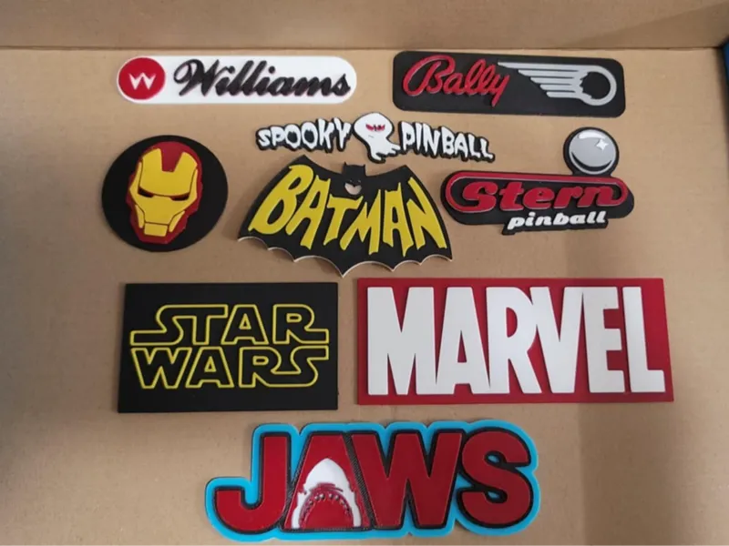 Pinball Logo Badge Pack - Stern Williams Bally 