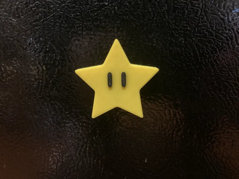 Mario Power Up Star Fridge Magnet