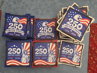 USA 250th Anniversary Coasters