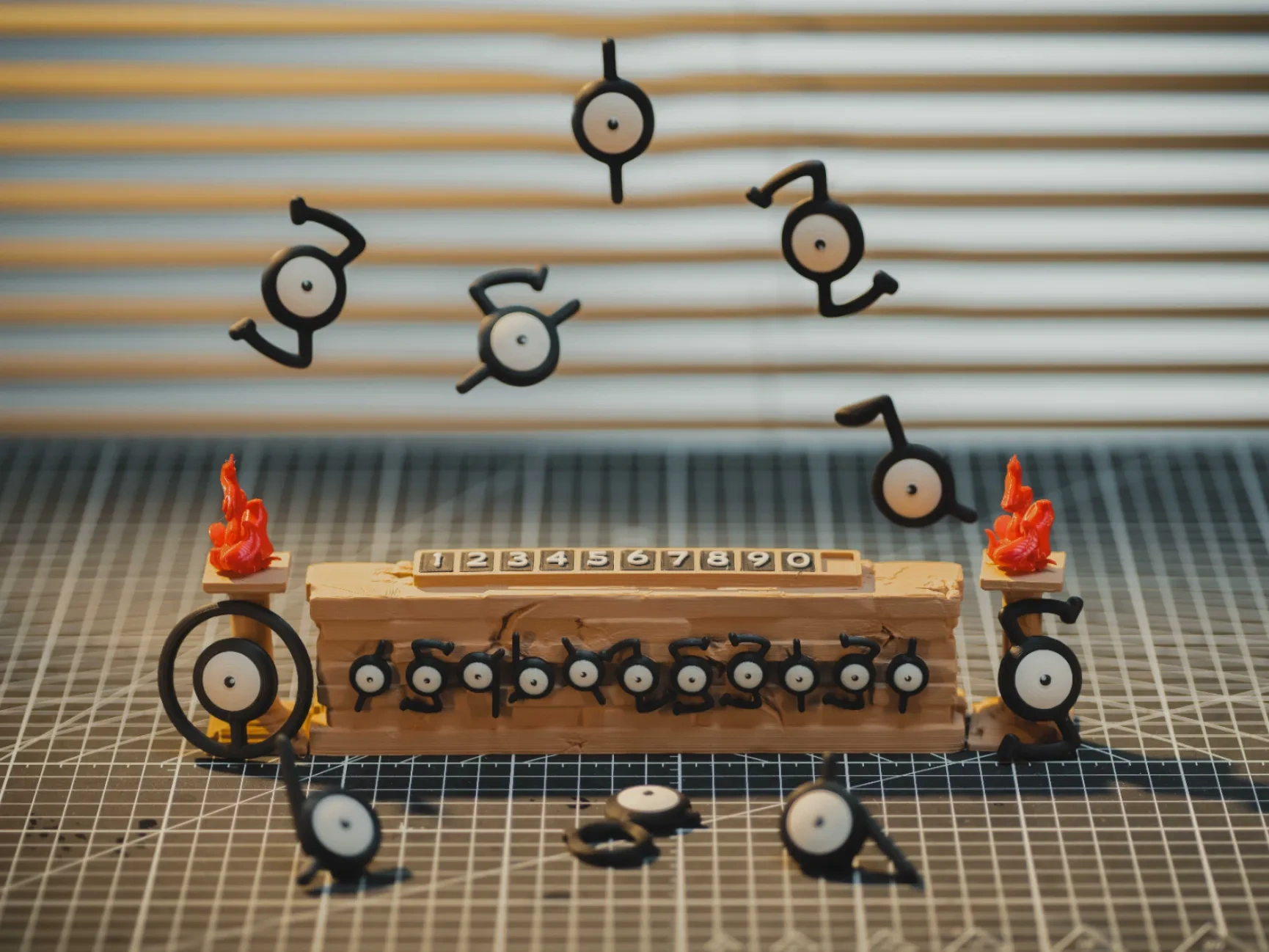 Miniatura 1 do modelo 3D 201Unown未知图腾挪车号码牌