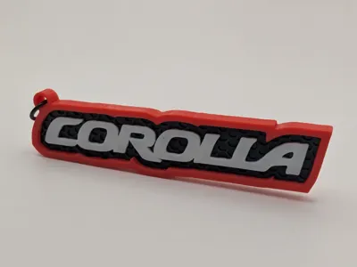 Toyota Corolla Keychain