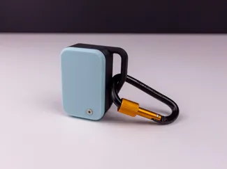 Travel Ashtray with Snap Lock and Carabiner Ready