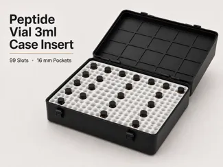 Gridfinity Case 3ml Peptide Vial Insert – 99 Slot