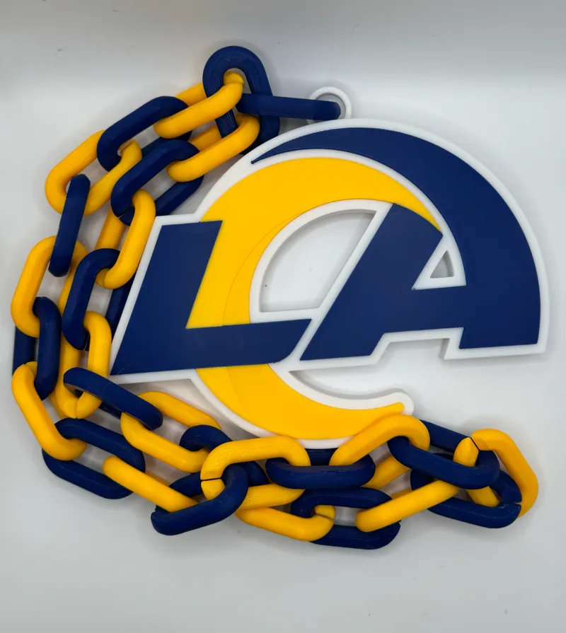 LA Rams logo chain