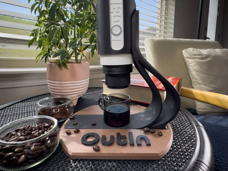 Outin Nano Magnetic Curved Holder and Base