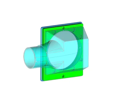 Bambu P1S 2" Magnetic Duct Adapters