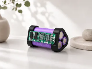 18650 Battery Holder 3S1P with Wire Hole End Stop