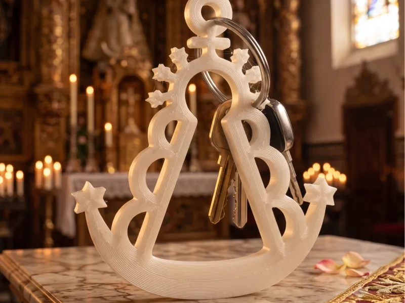 Llavero Virgen del Rocio