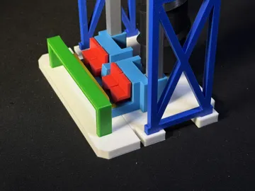 Modelo para impresión 3D: Mechanical Drop Tower — vista de referencia 3