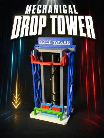 Modelo para impresión 3D: Mechanical Drop Tower — vista de referencia 2
