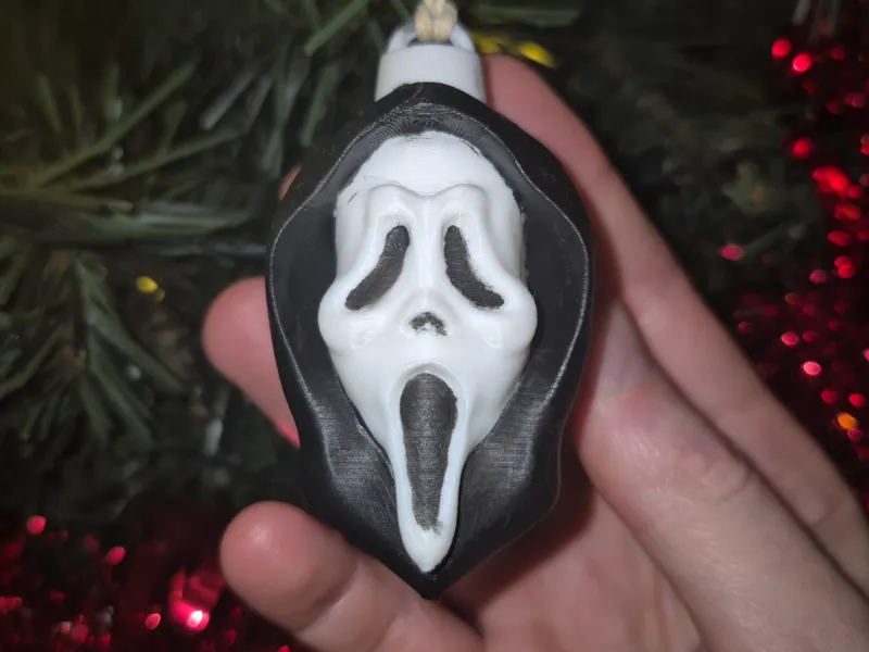 Ghost Face Christmas ornament