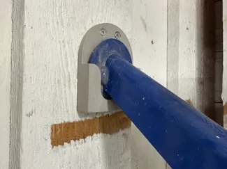 Jack stand wall hanger
