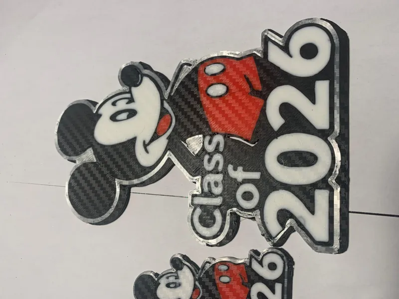 Mickey Mouse 2026, keyring, coaster, sign