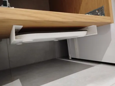 universal under-cabinet bathroom scale holder A1m
