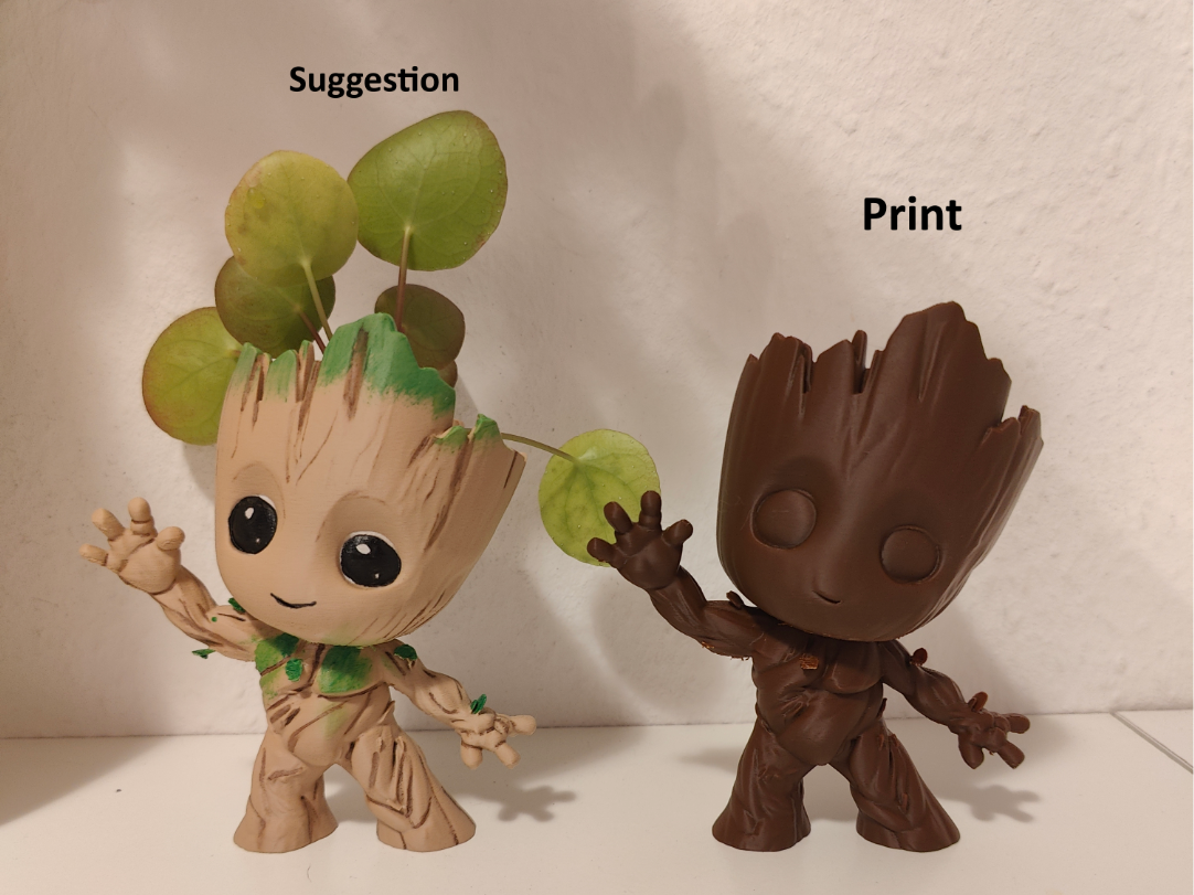 Baby Groot Dekofigur & Mini-Vase Marvel