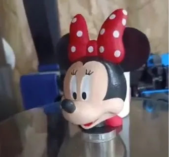 Minnie with container