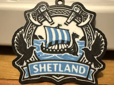 Shetland Viking Keyring