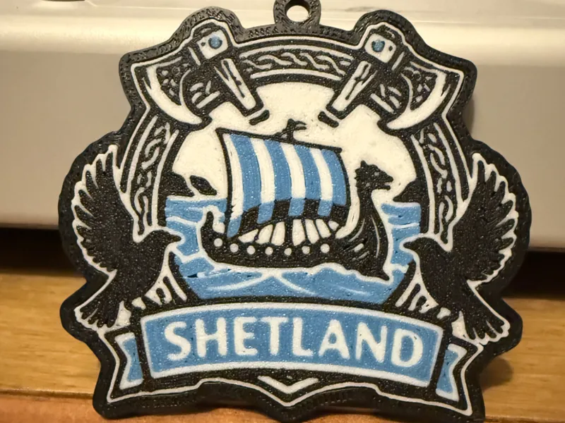 Shetland Viking Keyring