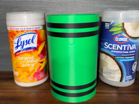 Soporte: Crayon Wipe Holder — referencia de MakerWorld