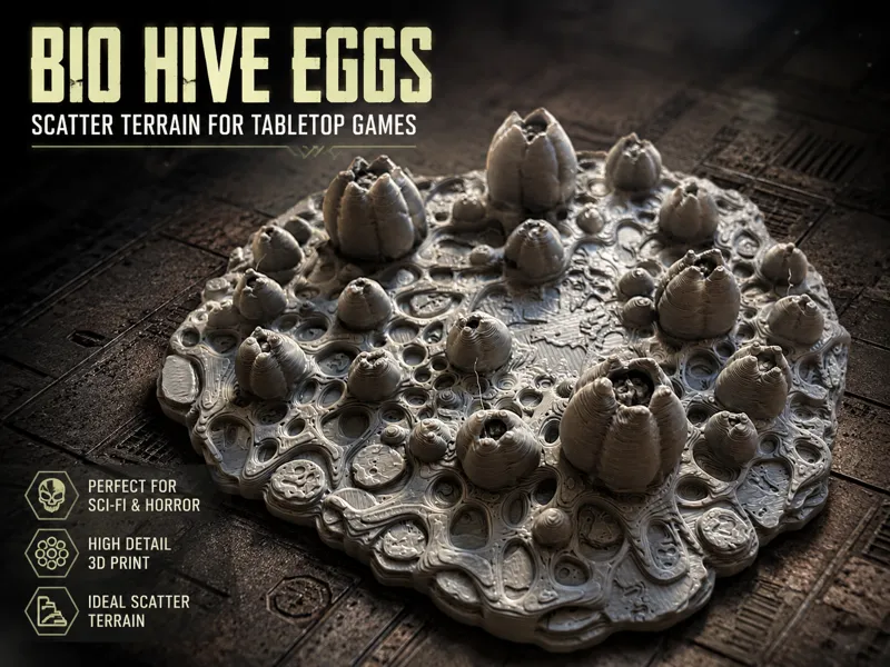 Bio Hive Eggs – Alien Scatter Terrain für Tabletop