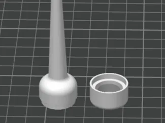 Nail-shaped LED portal