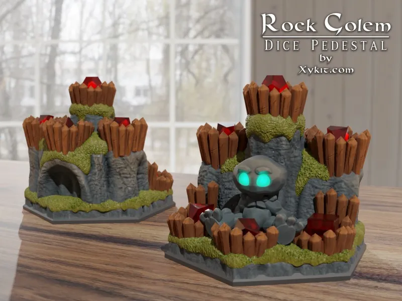 Dice Pedestal - Rock Golem - Pillars of Stone II