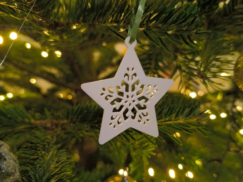 Christmas ornament snowflake