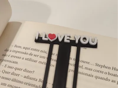 I Love You bookmark