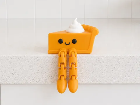Estante o repisa: Pumpkin Pie Articulated Flexi Leggy Shelf Sitter — referencia de MakerWorld