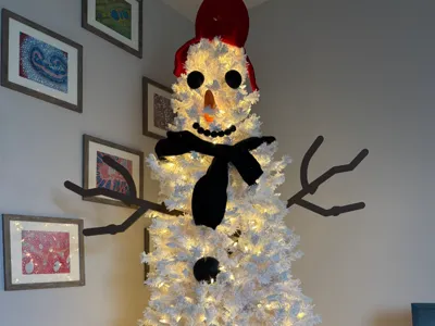 Christmas Tree Snowman Kit / Outdoor Snowman Kit