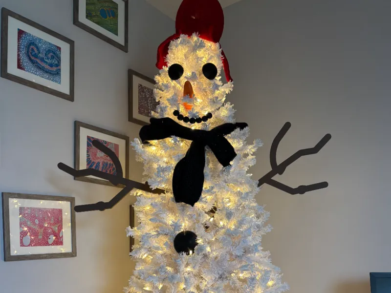 Christmas Tree Snowman Kit / Outdoor Snowman Kit