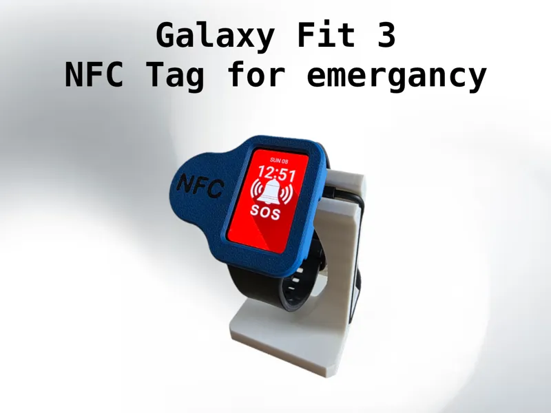 Galaxy Fit 3 Cover with NFC tag 