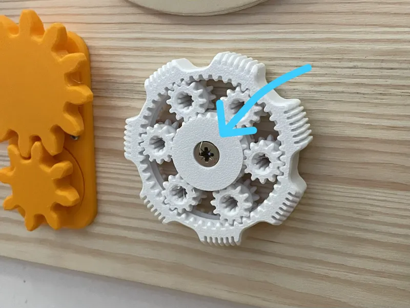 Wall mount for G-Mans Planetary Gears Fidget