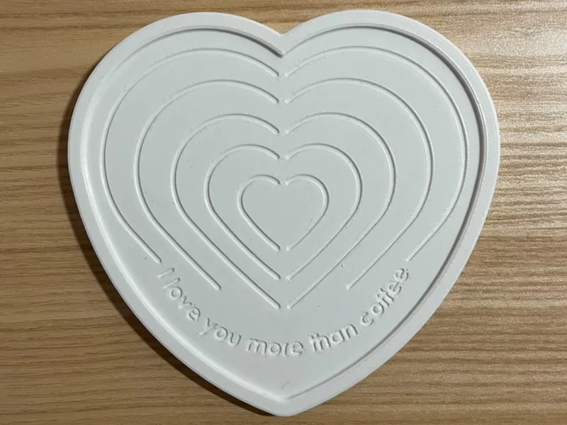Valentines Day Heart Coaster
