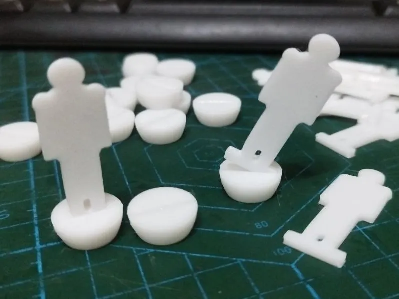 Subbuteo Style Football player