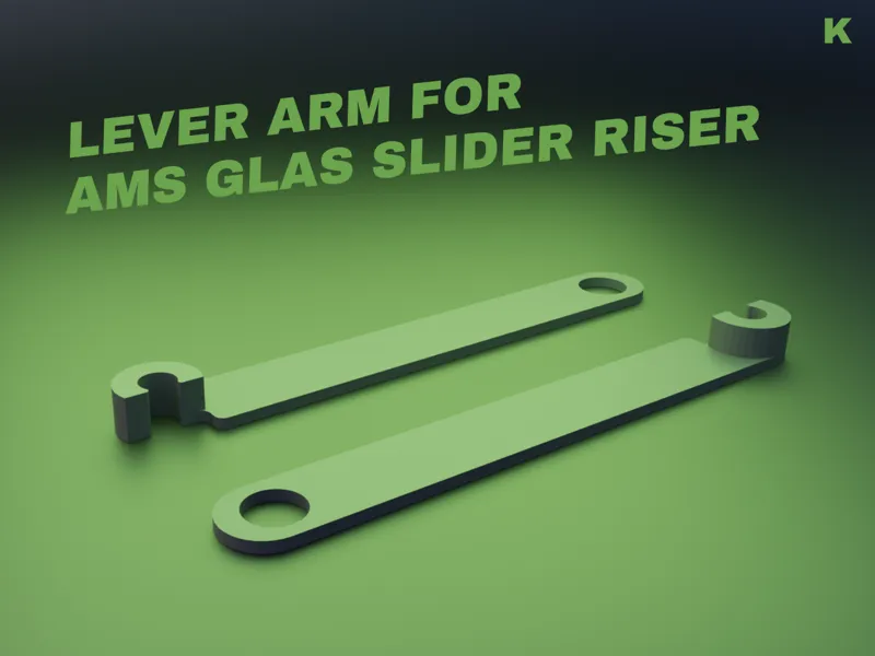 Lever Arm AMS Glass Slider Riser V5 P1S