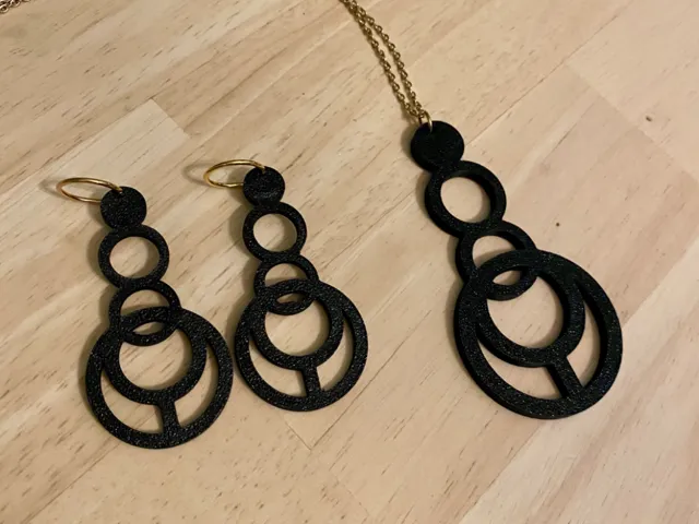 Stylish Earrings and matching necklace