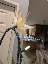 Étoile de sapin de Noël avec trou pour lumière — photo 2