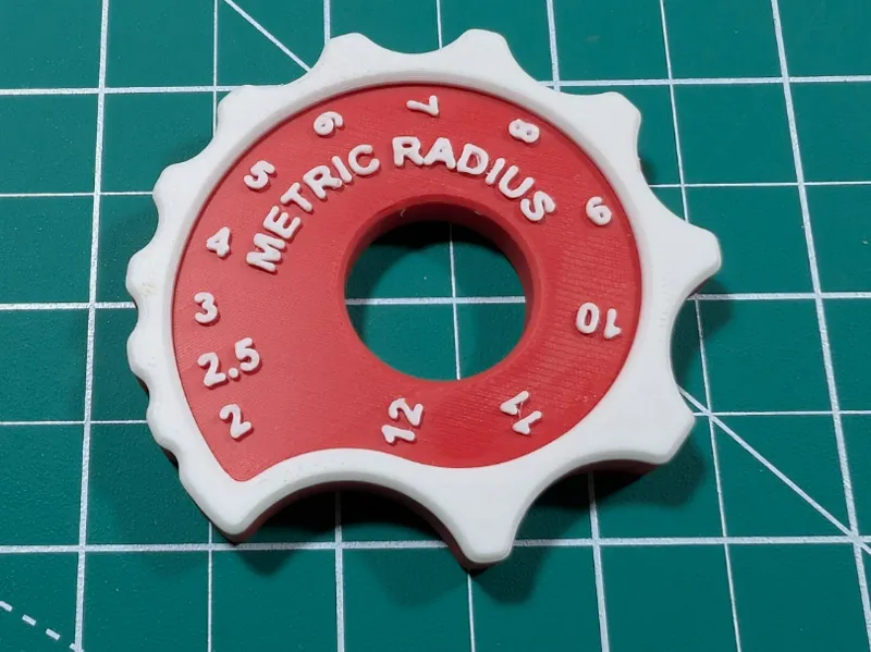 Metric Radius Gauge