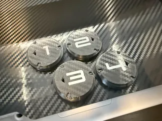 Bambu Style Numbered Caps for AMS lite Feeder Unit