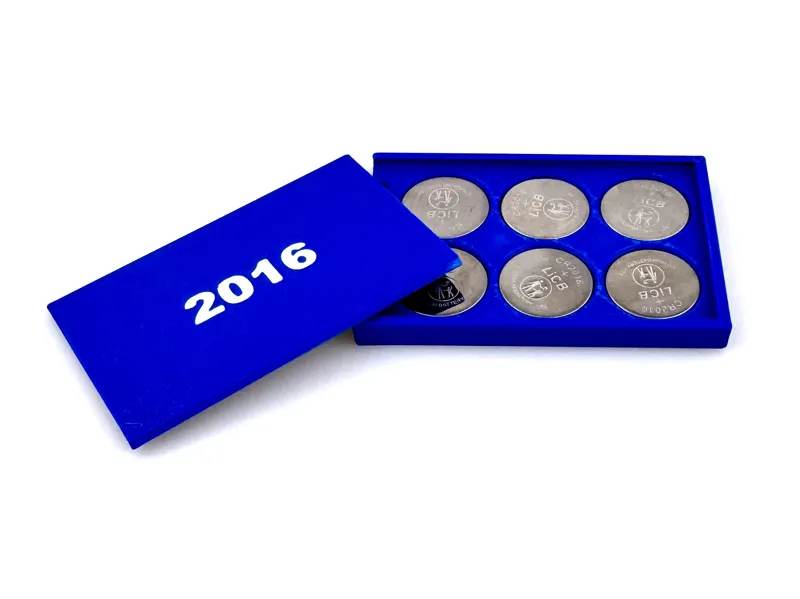 CR-2016 Flat Tray Battery Holder, 6-pack & 10-pack