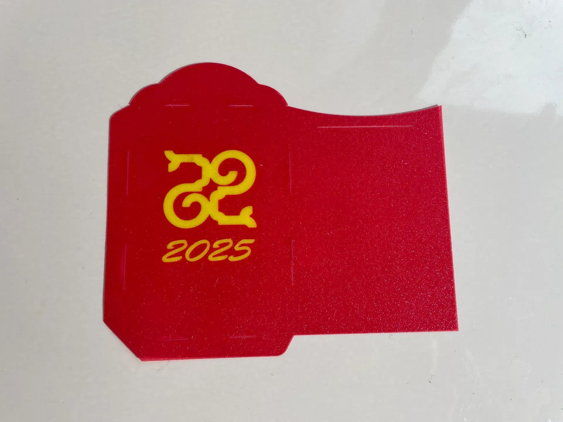 Miniatura 1 do modelo 3D 2025蛇年新年红包（可用于首层测试，内附解决方案）