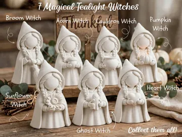 Accesorio de iluminación decorativa: Tealight Witch With Cauldron Figure — vista de referencia 3