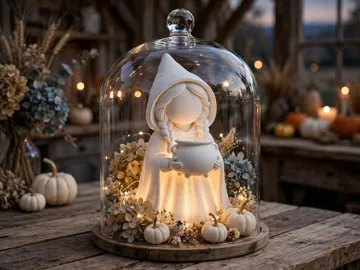 Accesorio de iluminación decorativa: Tealight Witch With Cauldron Figure — vista de referencia 5